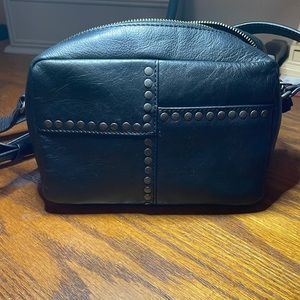 Lucky Brand Black Crossbody Bag with Stud Accents